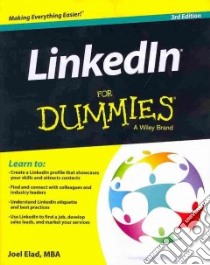 Linkedin for Dummies libro in lingua di Elad Joel
