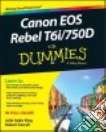 Canon Eos Rebel T6i / 750d for Dummies libro in lingua di King Julie Adair, Correll Robert