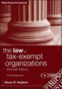 The Law of Tax-Exempt Organizations 2016 libro in lingua di Hopkins Bruce R.