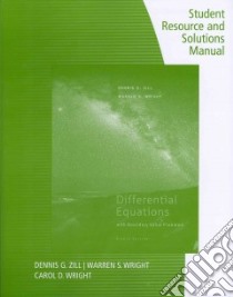 Differential Equations With Boundary Value Problems libro in lingua di Zill Dennis G., Wright Warren S., Wright Carol D. (CON)