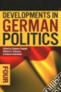 Developments in German Politics libro in lingua di Padgett Stephen (EDT), Paterson William E. (EDT), Zohlnhofer Reimut (EDT)