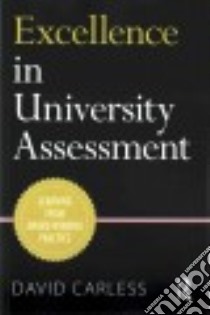 Excellence in University Assessment libro in lingua di Carless David