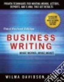 Business Writing libro in lingua di Davidson Wilma, Emig Janet (FRW)