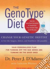 The Genotype Diet libro in lingua di D'Adamo Peter J., Whitney Catherine