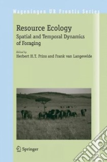 Resource Ecology libro in lingua di Prins Herbert H. T. (EDT), Van Langevelde Frank (EDT)