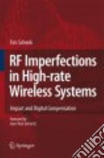RF Imperfections in High-rate Wireless Systems libro in lingua di Schenk Tim