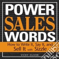 Power Sales Words libro in lingua di Oliver Vicky