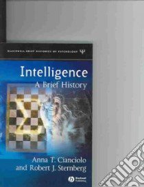 Intelligence libro in lingua di Cianciolo Anna T., Sternberg Robert J.