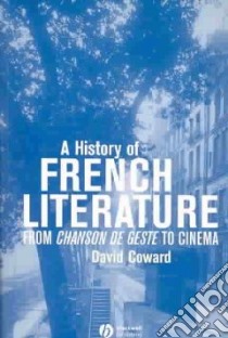 History of French Literature libro in lingua di David A Coward