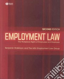Employment Law libro in lingua di Wolkinson Benjamin W., MSU Employment Law Group