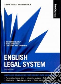 Law Express:English Legal System 2nd libro in lingua di Emily Finch
