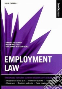 Employment Law libro in lingua di Cabrelli David