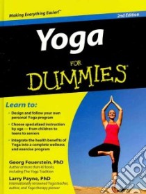 Yoga for Dummies libro in lingua di Feuerstein Georg, Payne Larry Ph.D.