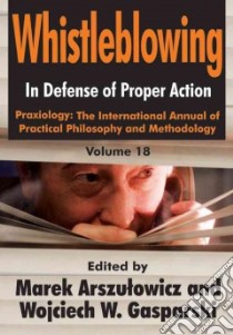 Whistleblowing libro in lingua di Gasparski Wojciech (EDT), Arszulowicz Marek (EDT)