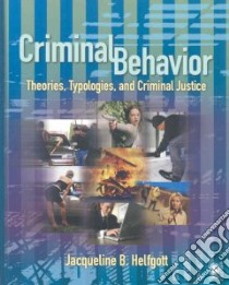 Criminal Behavior libro in lingua di Helfgott Jacqueline