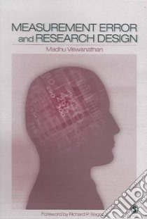 Measurement Error And Research Design libro in lingua di Viswanathan Madhu