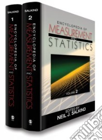 Encyclopedia of Measurement And Statistics libro in lingua di Salkind Neil J. (EDT)