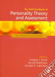 The Sage Handbook Of Personality Theory and Assessment libro in lingua di Boyle Gregory J. (EDT), Matthews Gerald (EDT), Saklofske Donald H. (EDT)