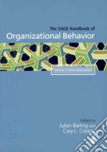 The SAGE Handbook of Organizational Behavior libro in lingua di Barling Julian (EDT), Cooper Cary L. (EDT)
