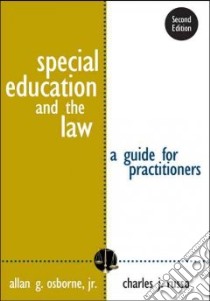 Special Education And the Law libro in lingua di Osborne Allan G. Jr., Russo Charles J.