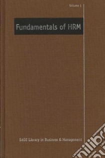 Fundamentals of HRM libro in lingua di Anderson Neil (EDT)