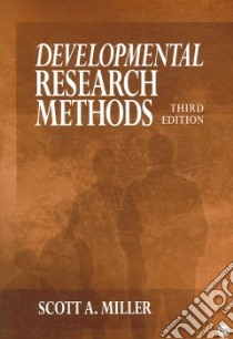 Developmental Research Methods libro in lingua di Miller Scott A.