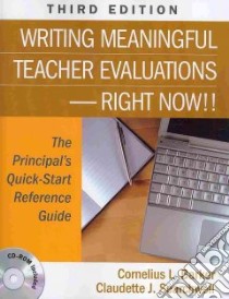 Writing Meaningful Teacher Evaluations-right Now!! libro in lingua di Barker Cornelius L., Searchwell Claudette J.