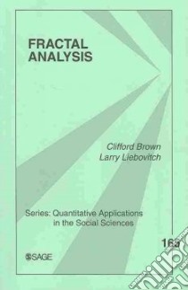 Fractal Analysis libro in lingua di Brown Clifford T., Liebovitch Larry S.