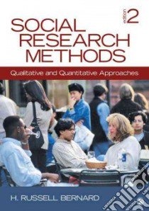 Social Research Methods libro in lingua di Bernard H. Russell