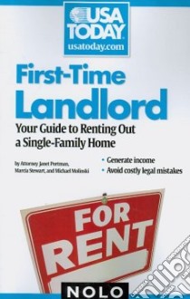 First-Time Landlord libro in lingua di Portman Janet, Stewart Marcia, Molinski Michael