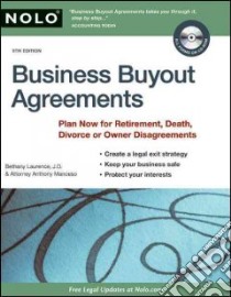 Business Buyout Agreements libro in lingua di Mancuso Anthony, Laurence Bethany K.