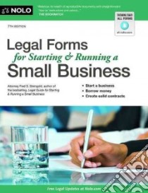 Legal Forms for Starting & Running a Small Business libro in lingua di Steingold Fred S.