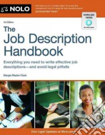 The Job Description Handbook libro in lingua di Mader-clark Margie