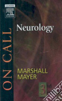 On Call Neurology libro in lingua di Marshall Randolph S., Mayer Stephan A.