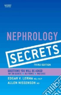 Nephrology Secrets libro in lingua di Edgar V Lerma
