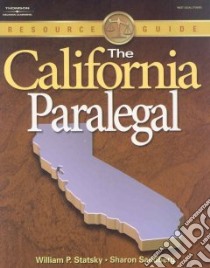 The California Paralegal libro in lingua di Statsky William P., Sandberg Sharon
