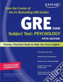 Kaplan GRE Subject Test: Psychology libro in lingua di Kaplan Inc. (COR)