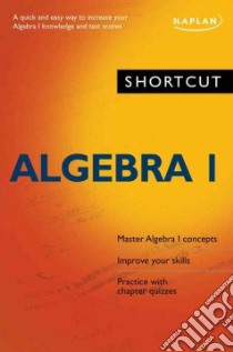 Shortcut Algebra 1 libro in lingua di Marx Andrew