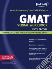 Kaplan Gmat Verbal Workbook libro in lingua di Kaplan Test Prep and Admissions (COR)