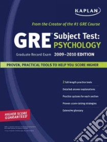 Kaplan GRE Exam Subject Test Psychology libro in lingua di Kaplan (COR)