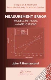 Measurement Error libro in lingua di Buonaccorsi John P.