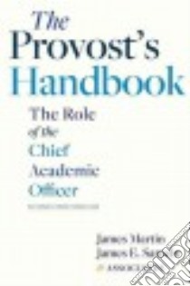 The Provost's Handbook libro in lingua di Martin James, Samels James E.