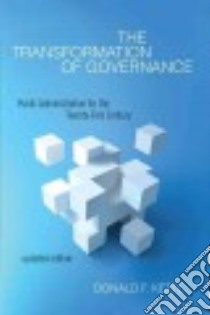 The Transformation of Governance libro in lingua di Kettl Donald F.