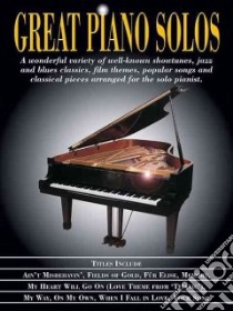 Great Piano Solos libro in lingua di Hal Leonard Publishing Corporation (CRT)