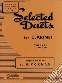 Selected Duets Clarinet libro in lingua di Voxman Himie (CRT)