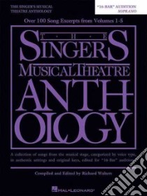 The Singer's Musical Theatre Anthology libro in lingua di Walters Richard (EDT)