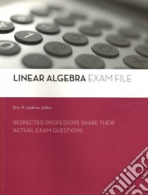 Linear Algebra Exam File libro in lingua di Lederer Eric M.