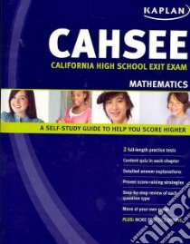 CAHSEE Mathematics 2008 libro in lingua di Kaplan (COR)