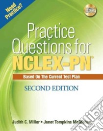 Delmar's Practice Questions for NCLEX-PN libro in lingua di Miller Judith C., McMahon Janet Tompkins