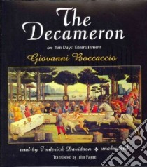 The Decameron (CD Audiobook) libro in lingua di Boccaccio Giovanni, Davidson Frederick (NRT), Payne John (TRN)